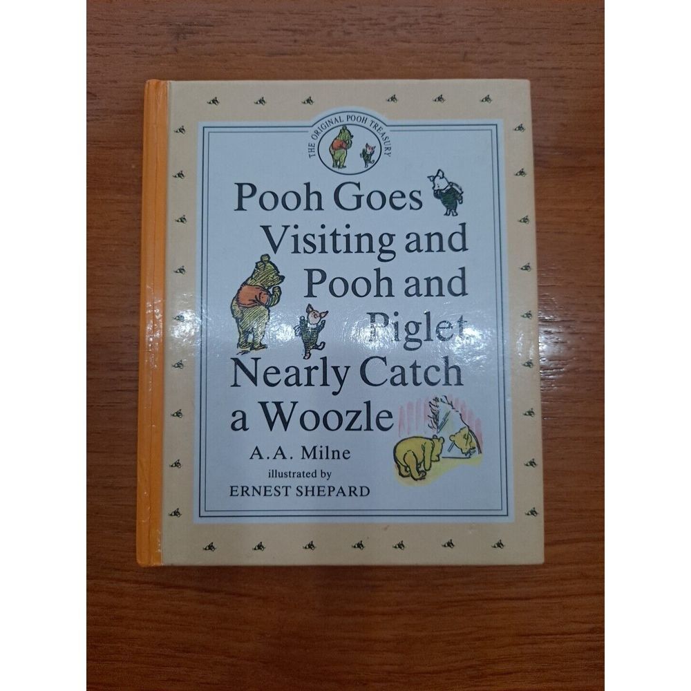The Original Pooh Treasury Book #2 Pooh Goes Visiting Piglet Catch Woozle Hardco